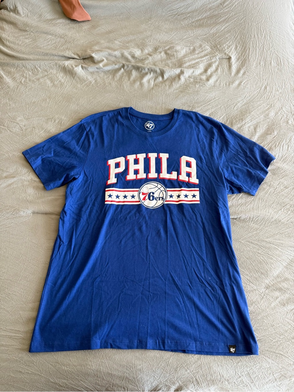 '47 Men's Philadelphia 76ers Blue Graphic Tee